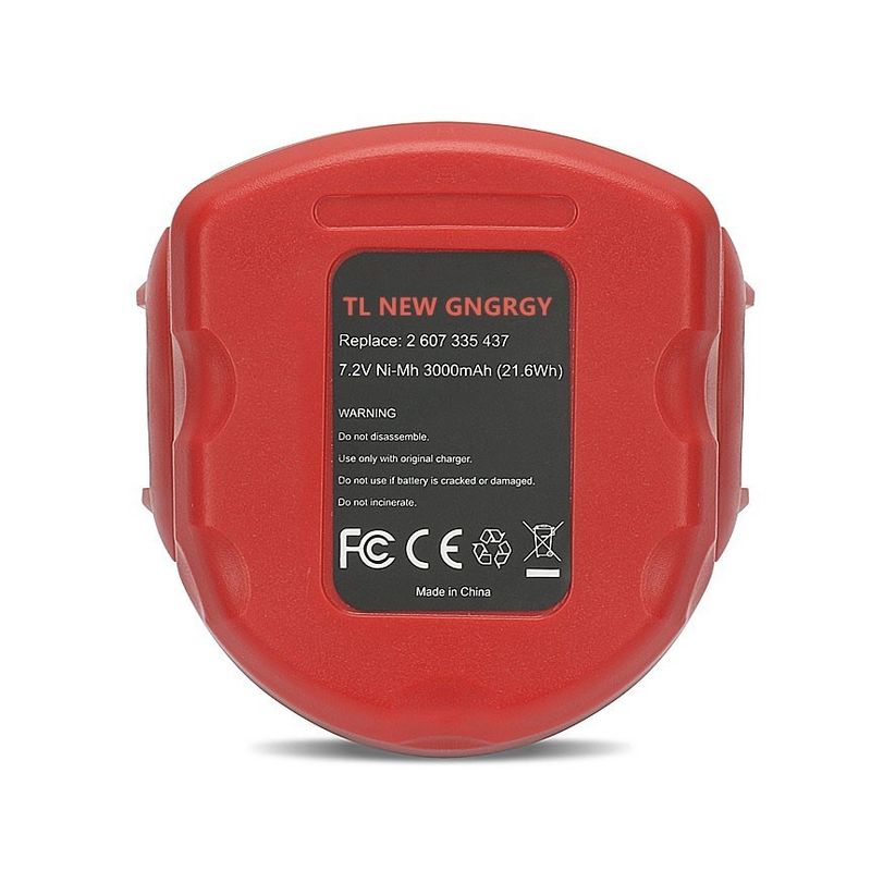 Recarregável de 3,0 mAh Bosch Bateria Ni-CD Ni-MH de 7,2 V 2 607 335 437, 2 607 335 587