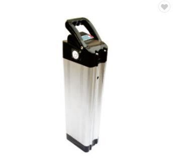 24V 36V 48V Bateria de bicicleta elétrica em quadro Tipo de peixe prateado recarregável