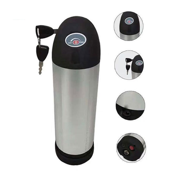Li-ion 13S5P E Bicicleta Bateria de garrafa de água 36V 10,4ah 48V 17,5ah
