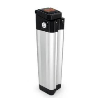Bateria de tubo de baixo para bicicletas de tipo peixe prateado com célula de iões de lítio 18650 13,2ah 17,5ah 21ah
