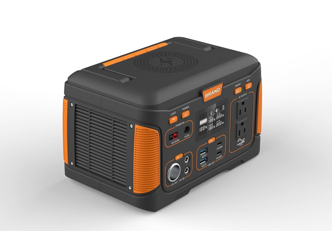 Acampamento Emergência Casa 300W Gerador Solar Estação de Energia Portátil 14.8V 18.2ah Fornecimento de Energia Para Pesca Noturna