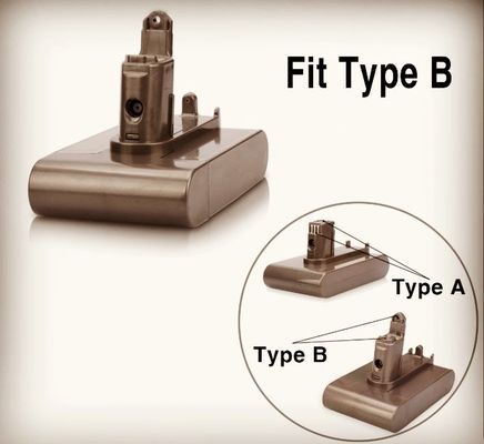 Bateria de substituição Li Ion Dyson 21,6V 1500mAh Para aspirador sem fio Dyson DC16