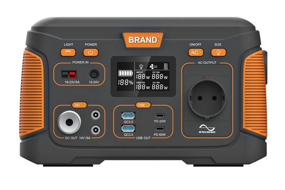 Estação de energia portátil de gerador solar de 300W 14,8V 20,8ah Para acampamento ao ar livre
