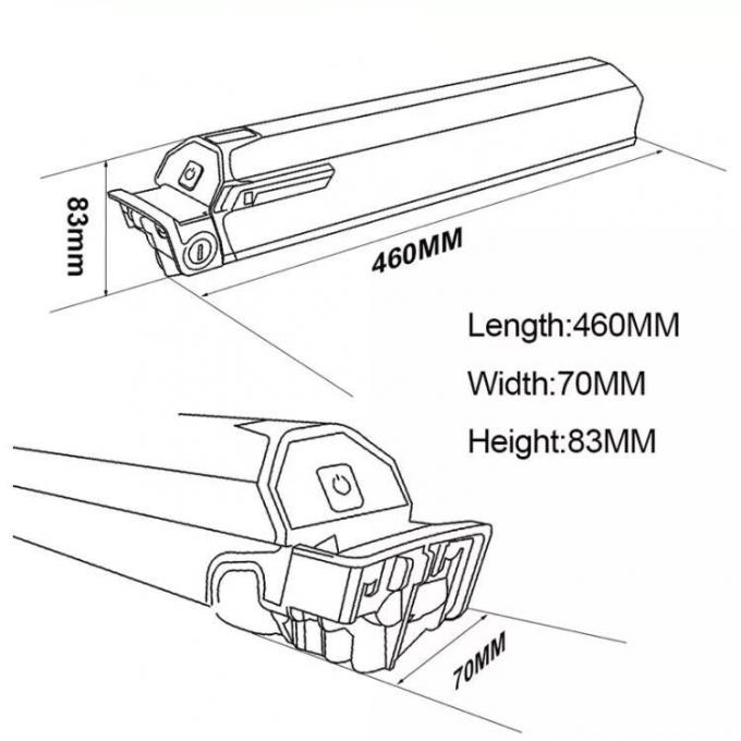 36V 48V E Bicicleta Bateria Dorado Akku 15ah 20ah Downtube Ebike Dorado Bateria Bicicleta Elétrica 0