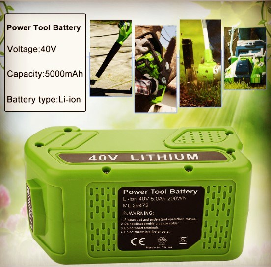 29472 29462 Pacote de baterias Greenworks Fits Greenworks Gmax Ferramentas 0