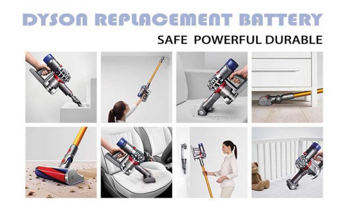 Li Ion Dyson V6 Bateria de substituição 21.6V 3000mAh 967810-02 965874-02 4