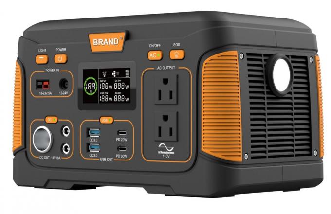 Banco de baterias de acampamento de emergência com inversor AC/DC 5