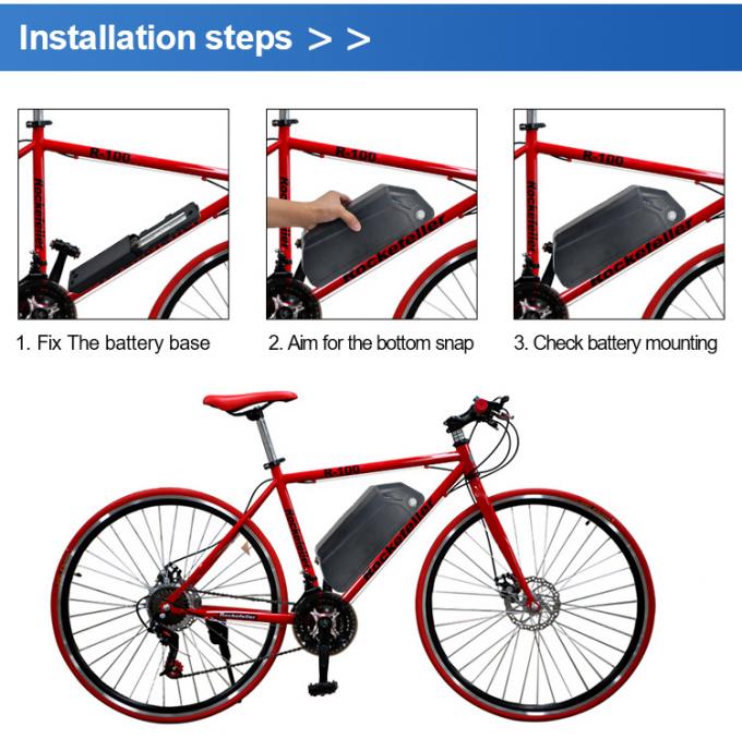 Bateria de veículo elétrico de substituição Hailong 48V 1000W com carregador Bateria de lítio de substituição de bicicleta elétrica 0