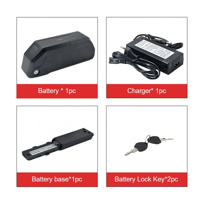 Bateria de veículo elétrico de substituição Hailong 48V 1000W com carregador Bateria de lítio de substituição de bicicleta elétrica 3