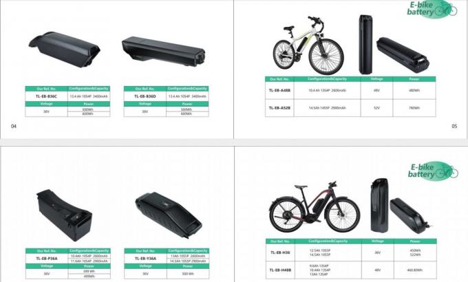 Bateria de veículo elétrico de substituição Hailong 48V 1000W com carregador Bateria de lítio de substituição de bicicleta elétrica 9